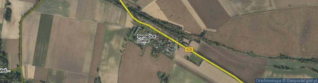 Zdjęcie satelitarne Bernacice Górne ul.